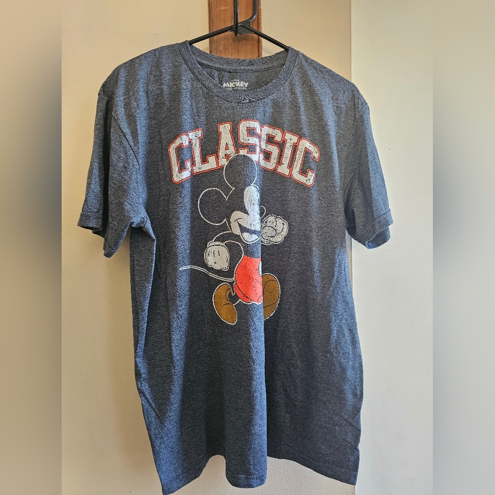 Disney Classic Mickey Gray T-Shirt - Picture 2 of 5